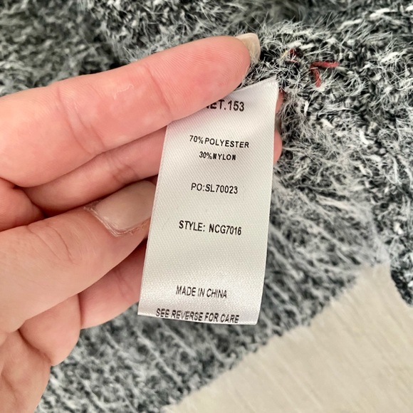 🆕 Grey Batwing Sweater Open Cardigan - Picture 8 of 8